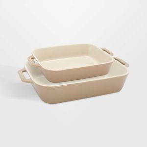 Staub ® Sesame 2-Piece Rectangular Baking Dish Set | Crate & Barrel