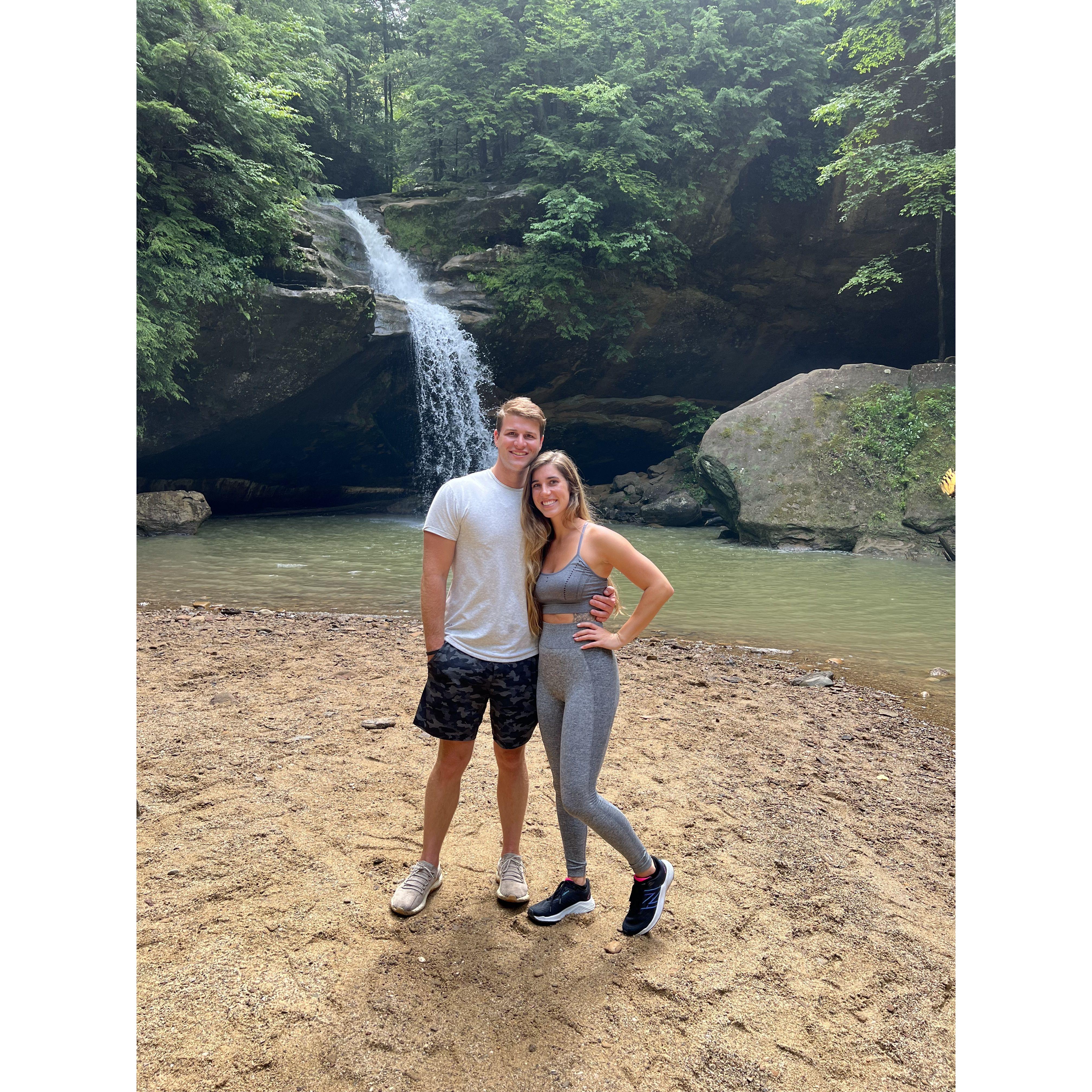 We both love being outside- Hocking Hills