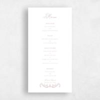 Pink Wedding Menu - Lezzeno