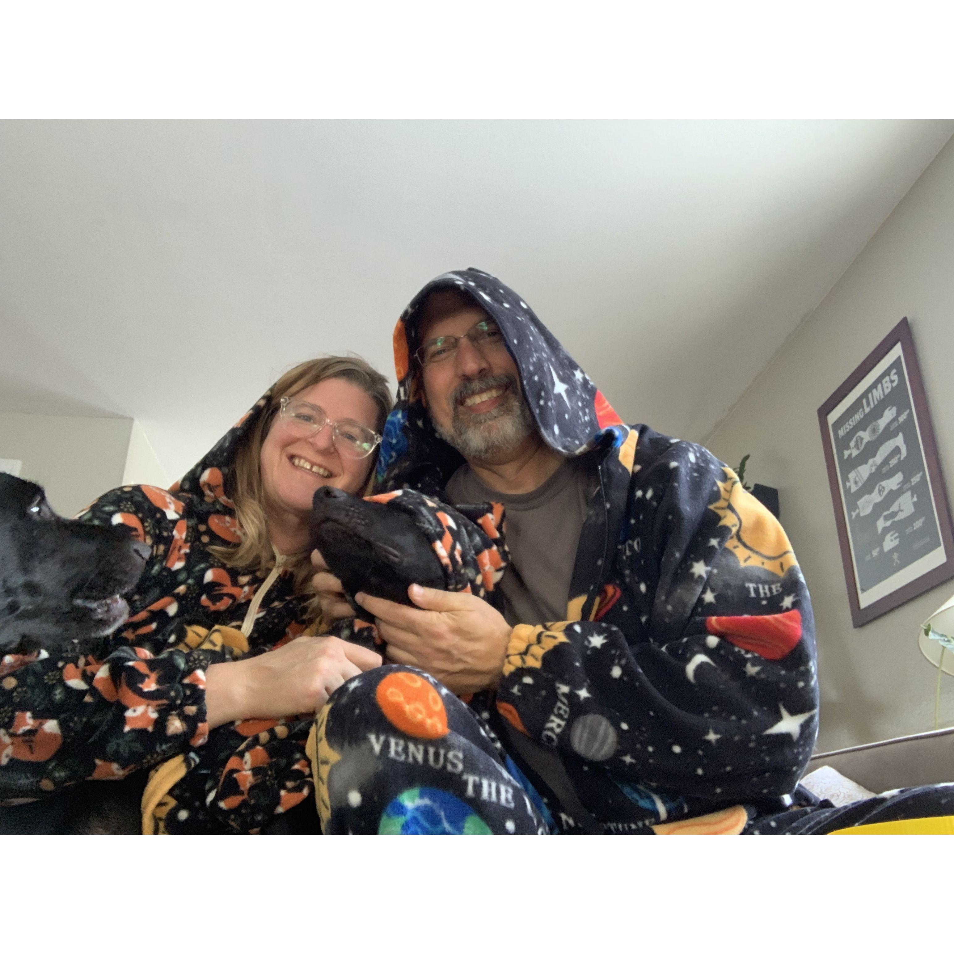 Lisa made PJs for everyone!