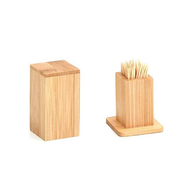 Bamboo Toothpick Holders,Strong and Durable Toothpick Dispenser,Suitable for Hotel Restaurant Kitchen Living Room