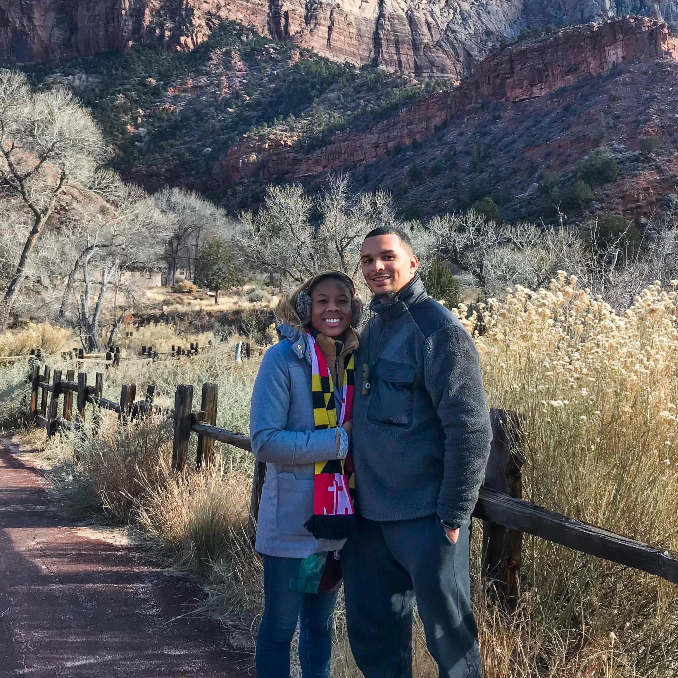 When we made a stop at Zion National Park before we rang in the New Year in Las Vegas - 2018