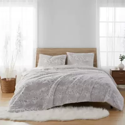 Palomino Faux Fur 3-Piece Queen Comforter Set