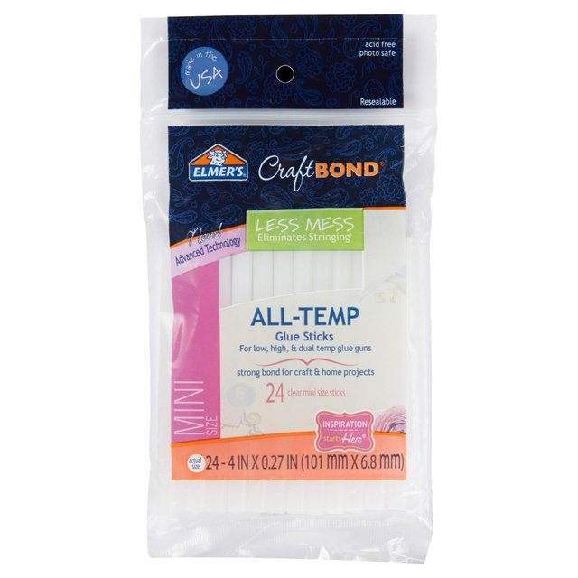 Elmer's Craft Bond Mini Glue Gun Sticks 24ct
