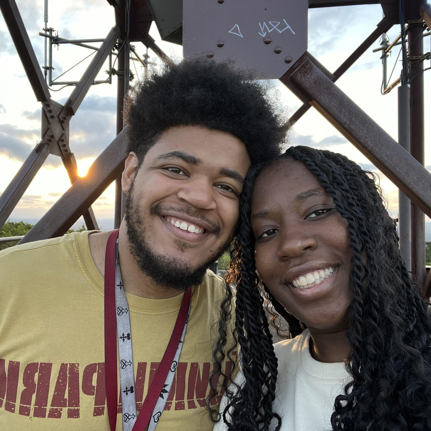 Hiking for the first time up Mt. Wachusett together