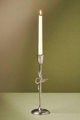 Hera Silver Metal Candleholder