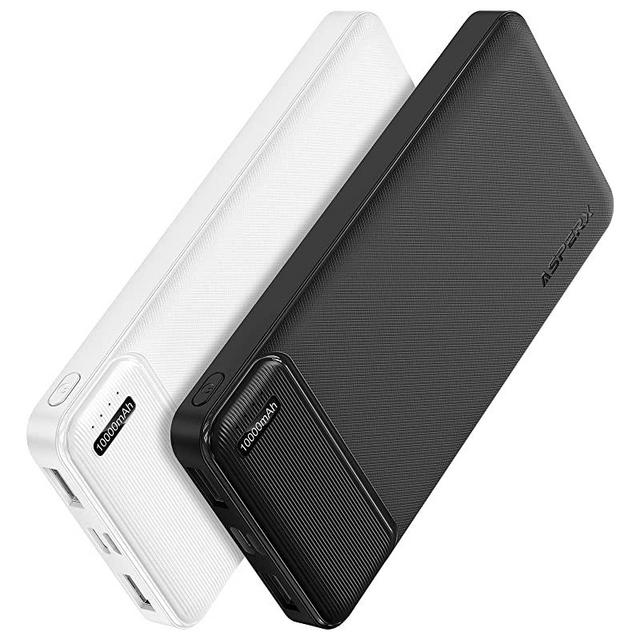 AsperX 2-Pack 10000mAh USB C Output Portable Charger Power Bank Fast Charging, Portable Phone Charger External Battery Pack for iPhone, Android and More[2022 Upgrade]