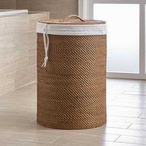 Crate & Barrel Sedona Honey Hamper with Liner Set