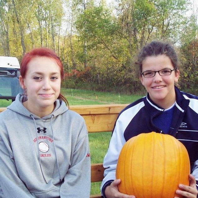 We went pumpkin picking together in 2012!