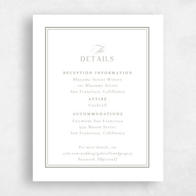 Light Khaki, Green Wedding Enclosure - Emelina