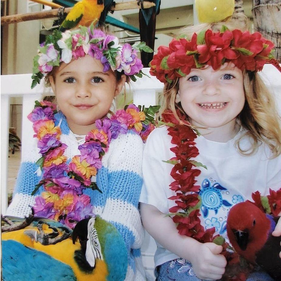 Kaytie and Shyanne, Hawaii 2004.