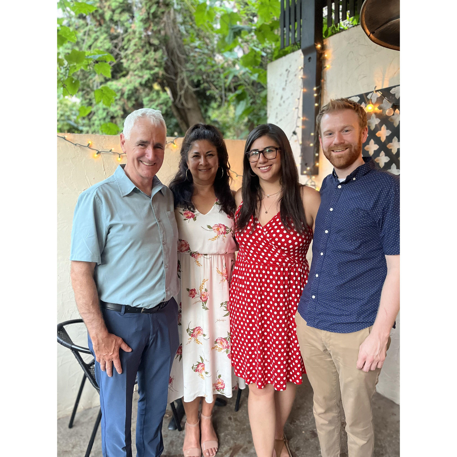 Meeting the parents on Becca's birthday