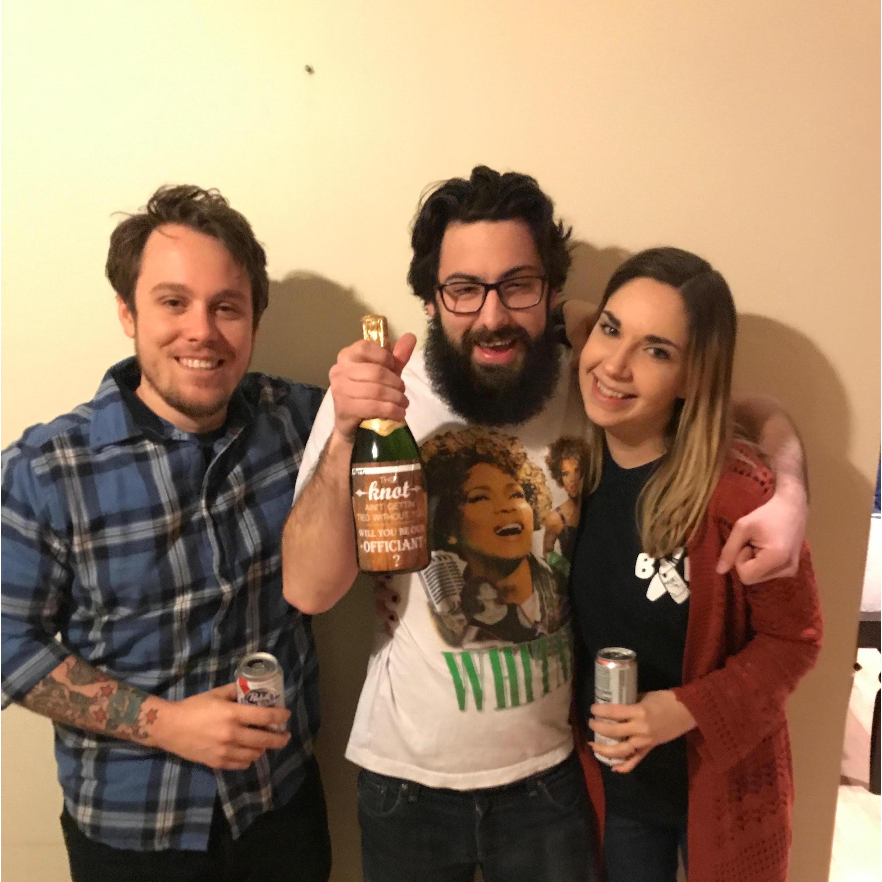 We couldn't imagine having anyone other than Matt marry us!
