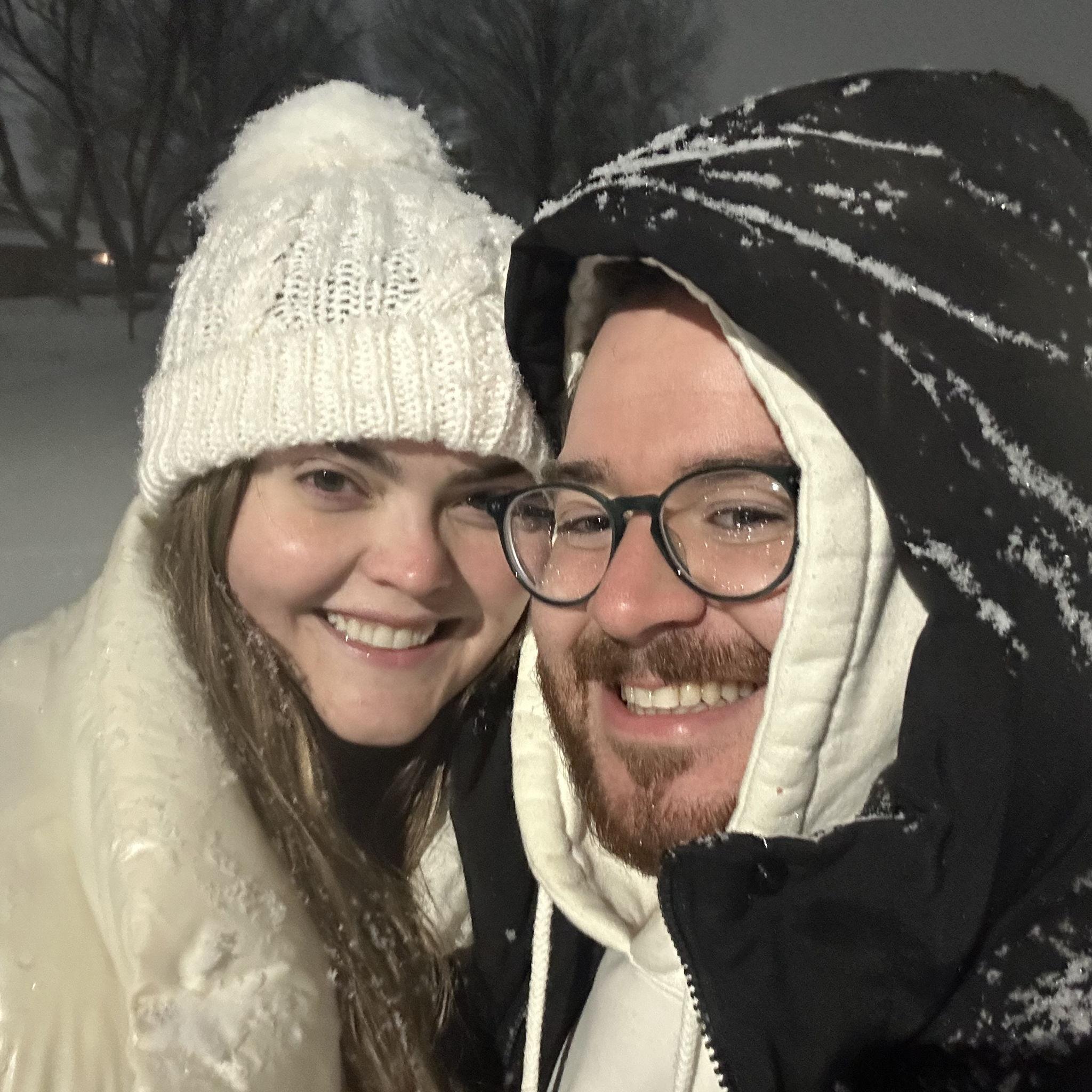We love a walk in the snow.
