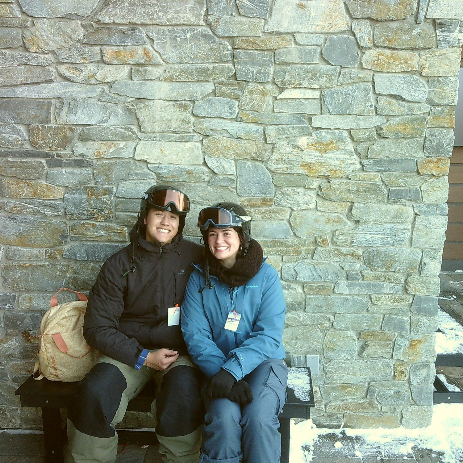 Marissa's first time going skiing