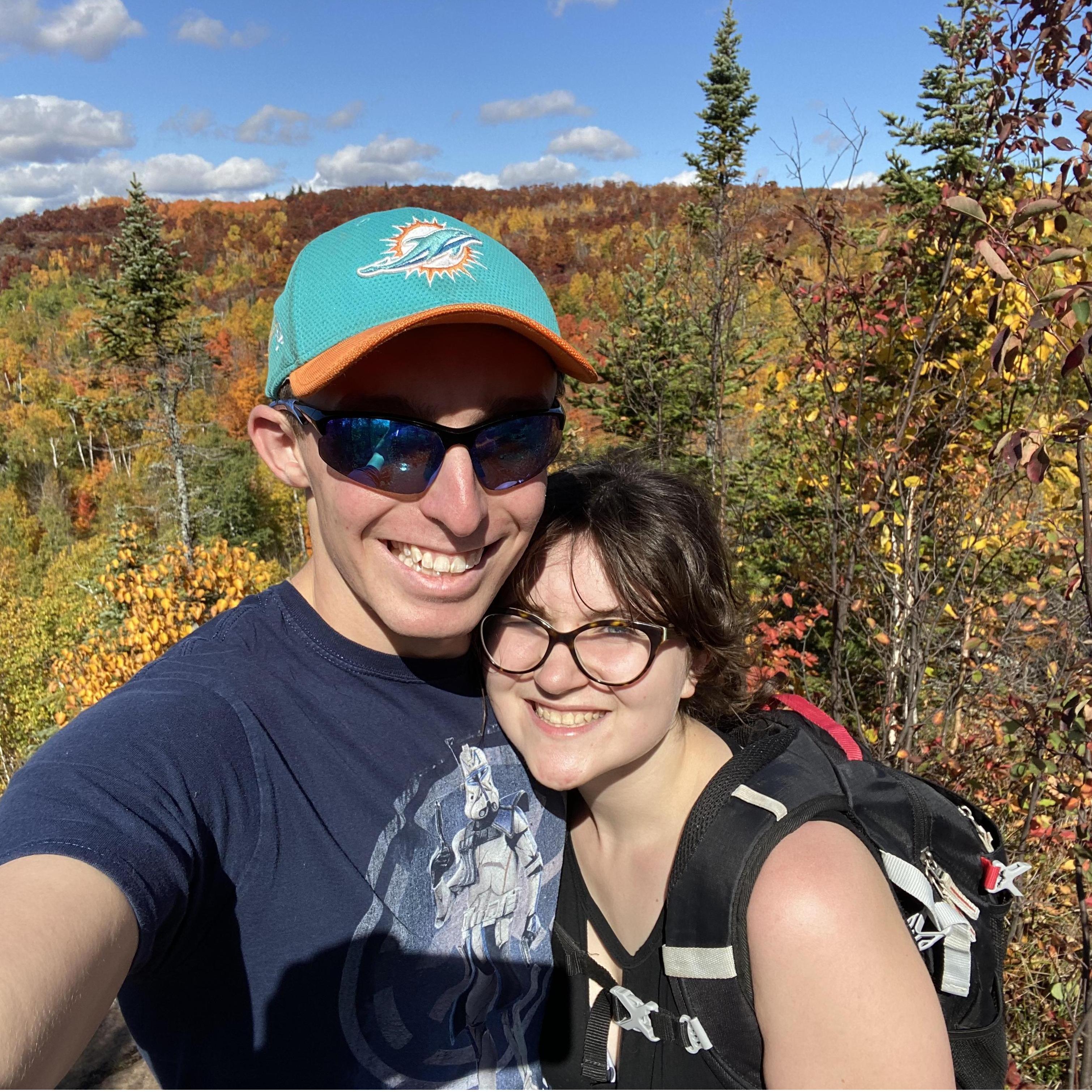 From our trip up to the North Shore to see the fall colors, our first time camping together!