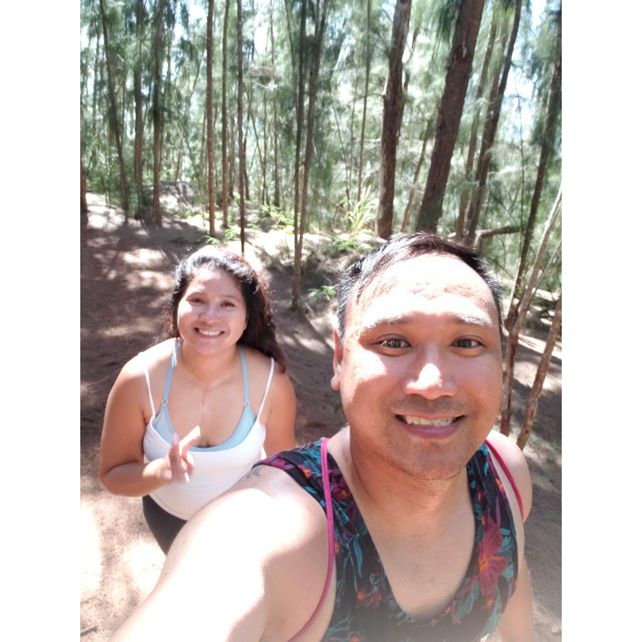 Where we almost got stuck overnight in North Shore - Ehukai Pillbox Hike, July 2018.