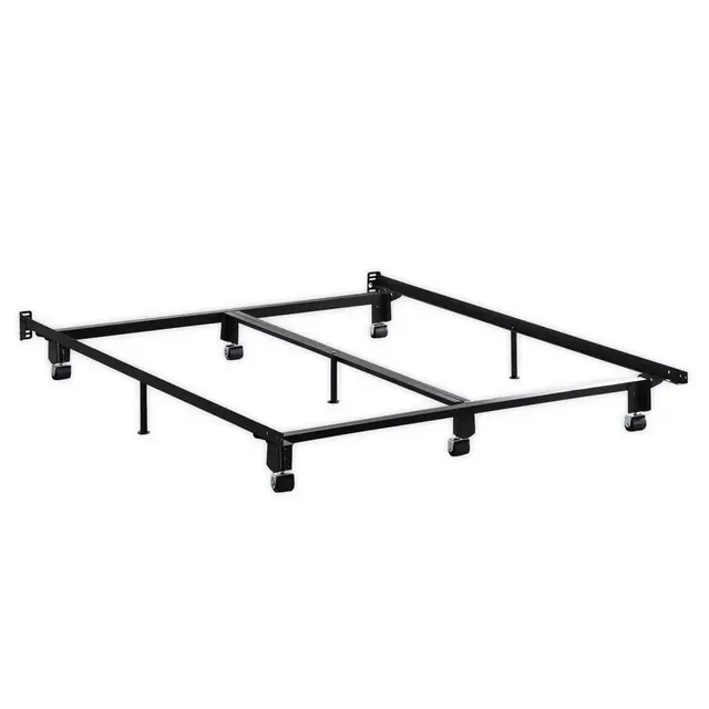 Dream Collection™ by LUCID® California King Interlocking Steel Bed Frame in Black
