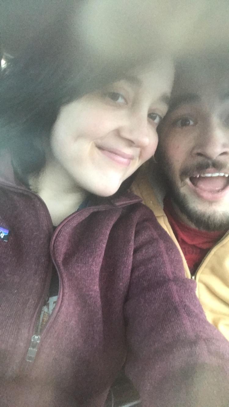 Blurry pre-coffee selfie