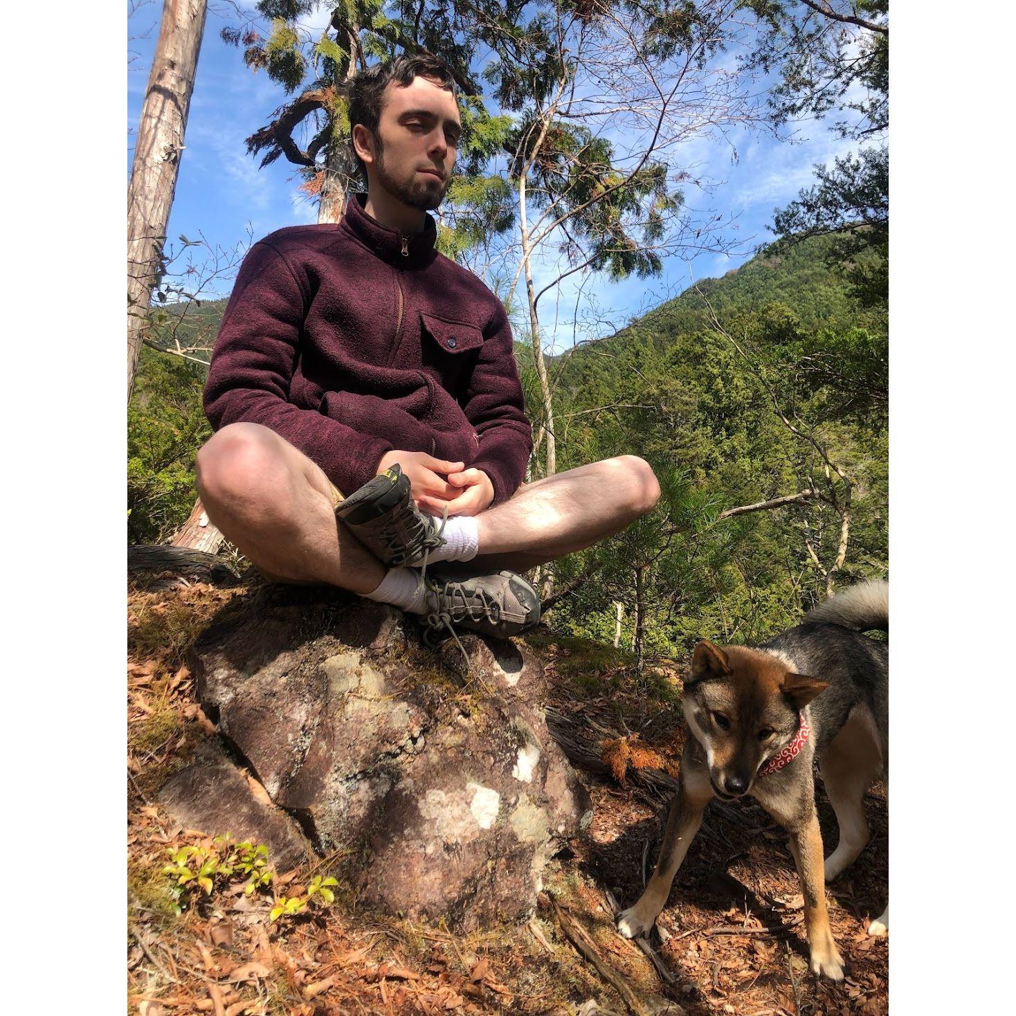 Meditating somewhere in Kansai, Japan, 2018