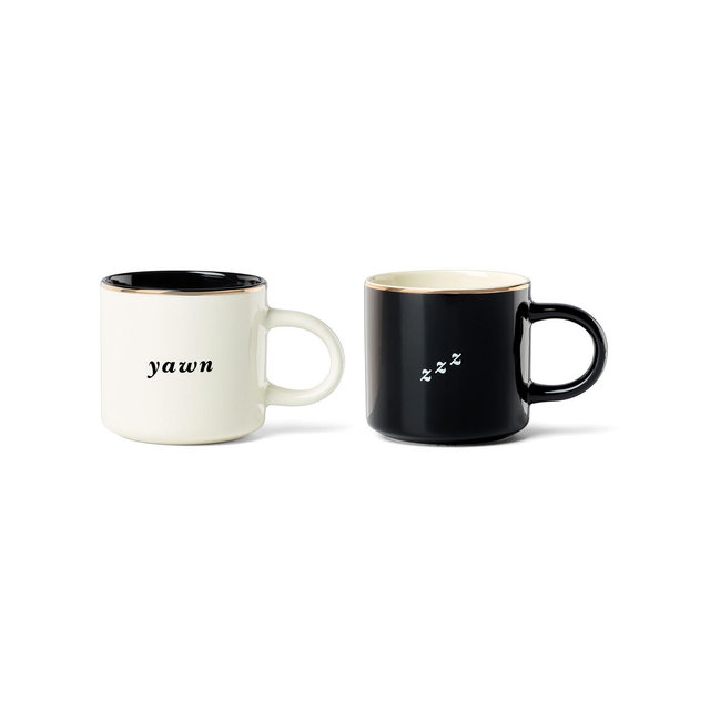 Kate Spade Yawn Zzz Mugs, Set of 2