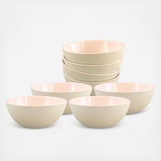 Shell Bisque Small Bowl, Set of 8