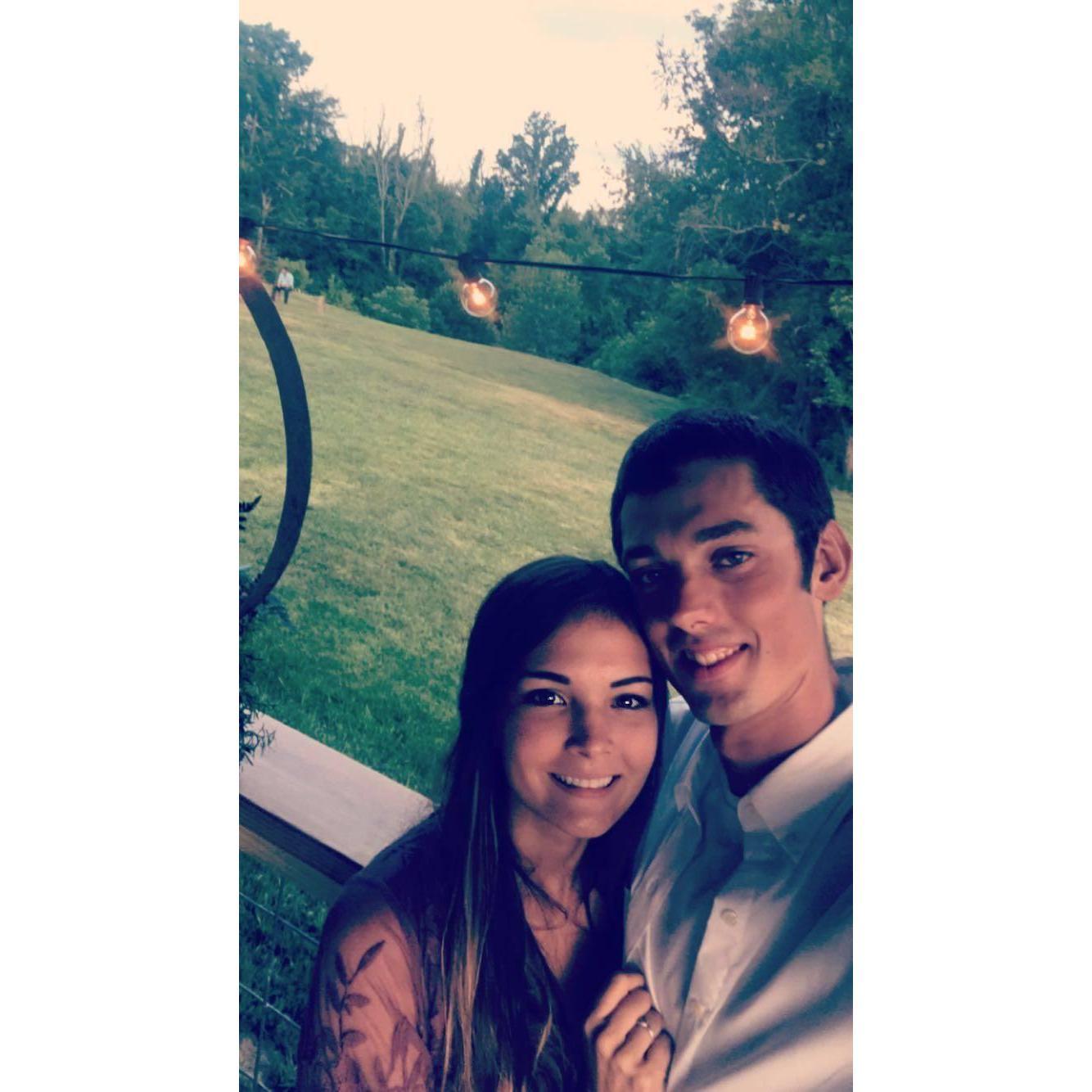 Our first wedding we went to together