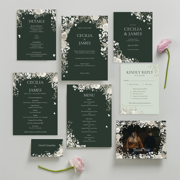 Zola Wedding Invitations - Rosalind Portrait
