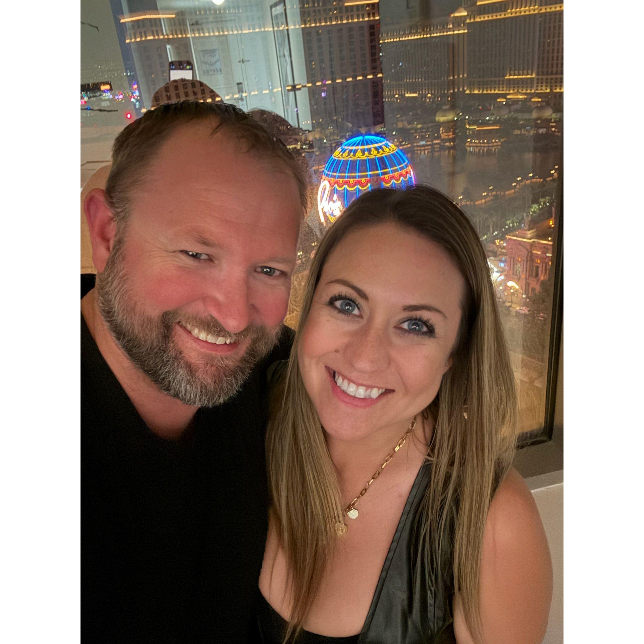 Enjoying our first trip to Vegas together!