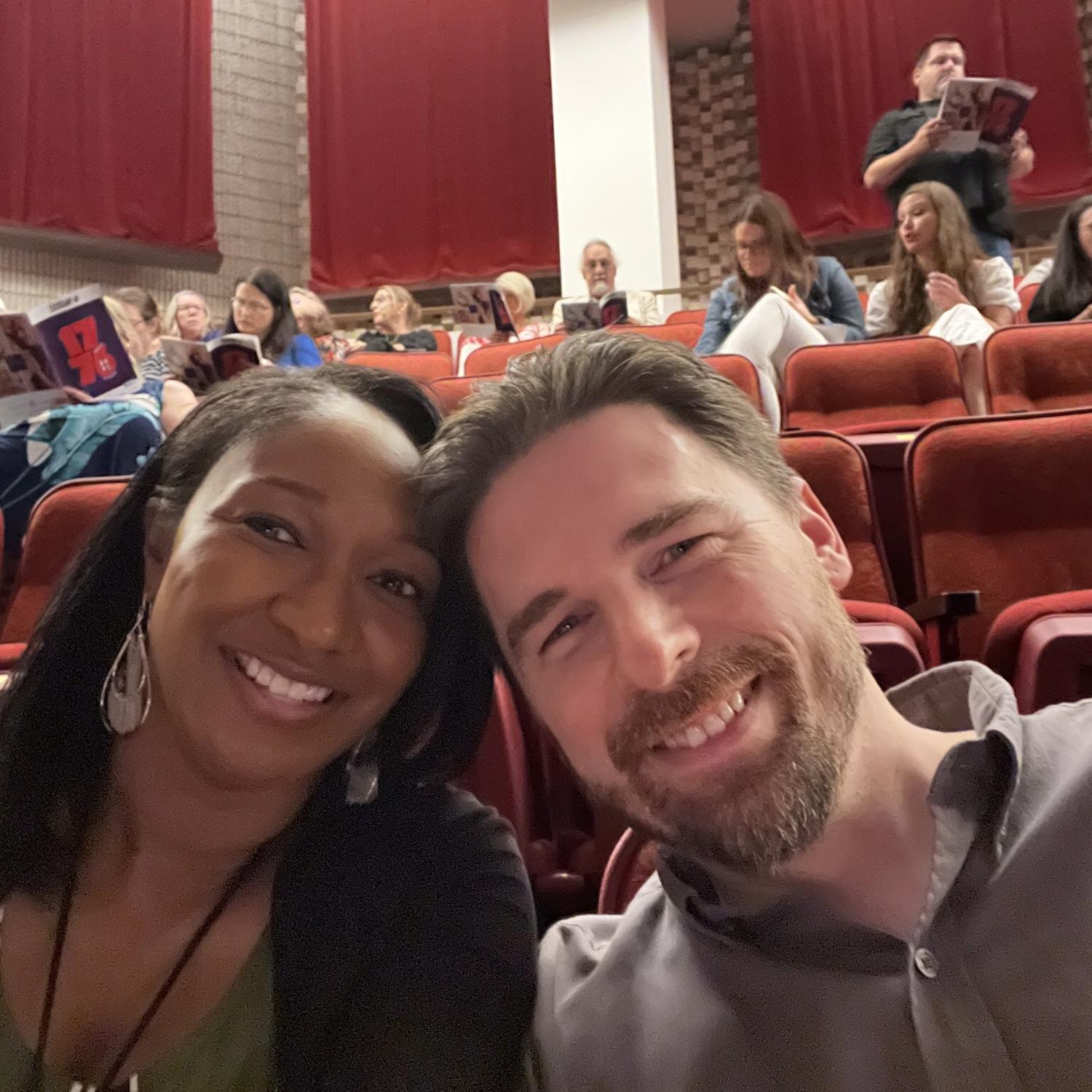 We love musical theater! This was our first time going to see a musical together at the Tennessee Performing Arts Center.