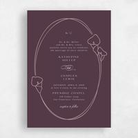 Purple Wedding Invitation - Calle Classic