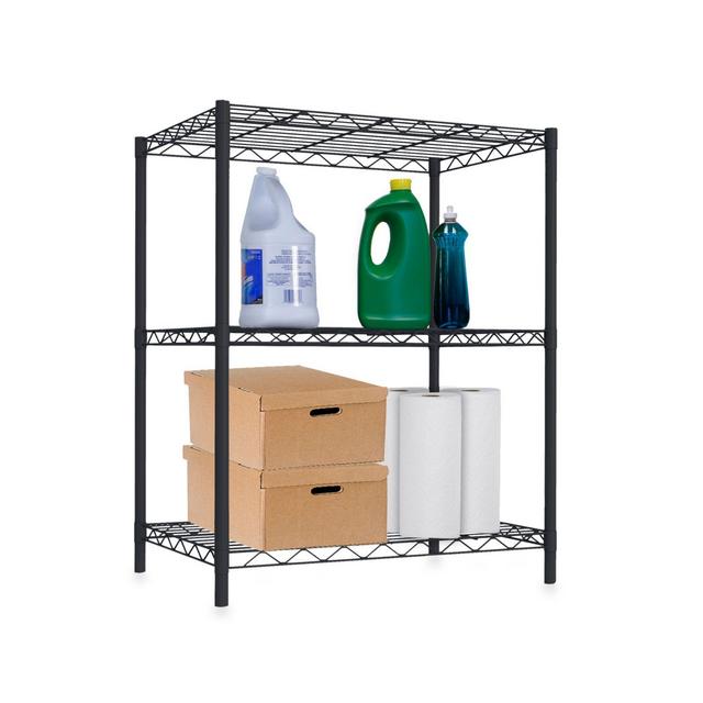 Home Basics® 3-Tier Wire Shelf in Black