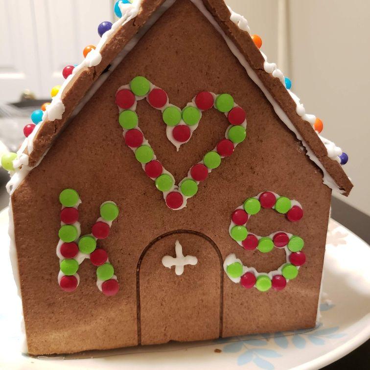 Gingerbread house made together - Winter 2021