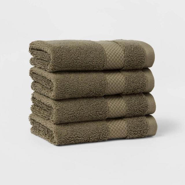 Performance Plus Washcloths Dark Green - Threshold™