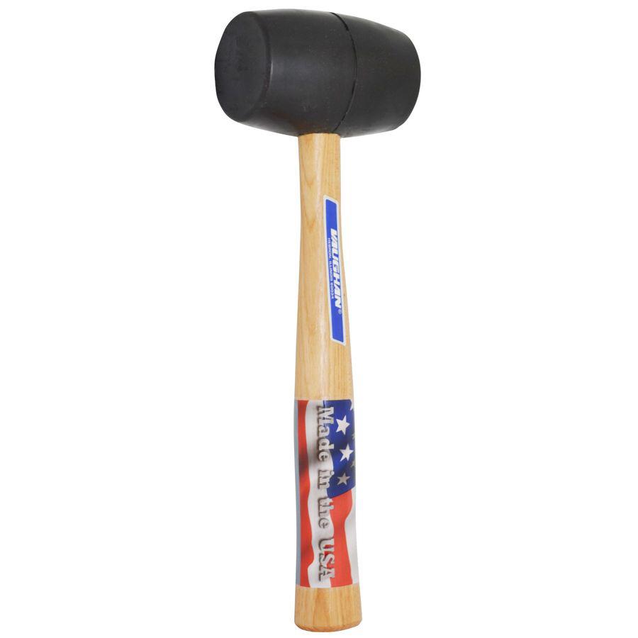 VAUGHAN 20-oz Smooth Face Rubber Head Wood Mallet