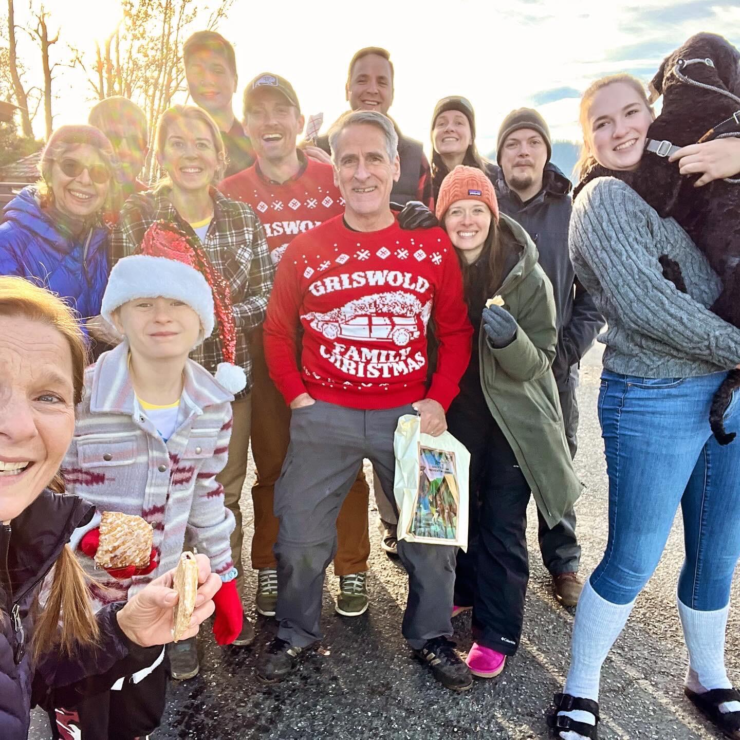 Faulkner-Sugden-McClimans-Mulligan clan gathering for our Christmas tree adventures!