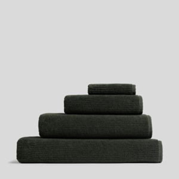 Soft Rib Towels (Evergreen) - Hand Towel / Evergreen