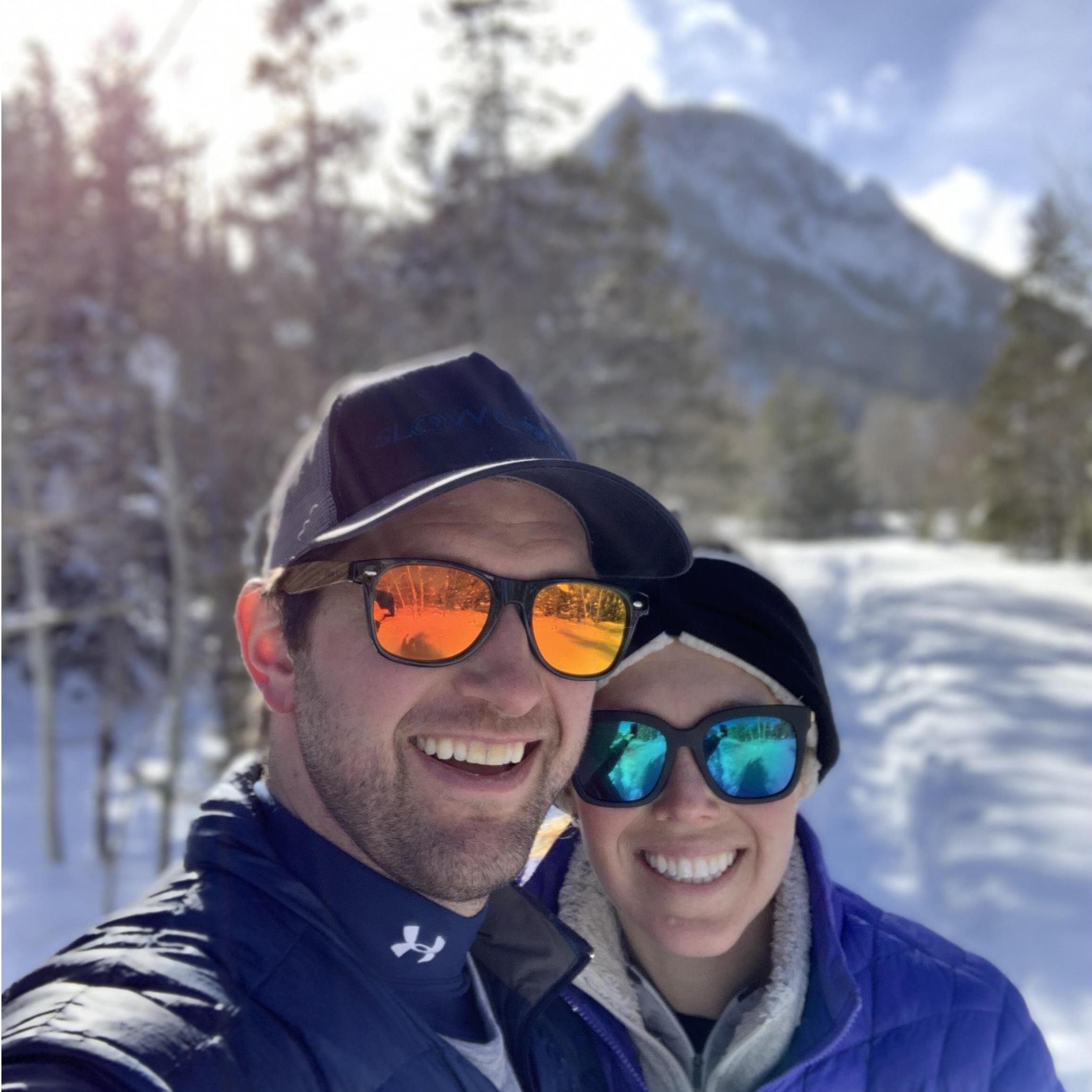 Snowy hike in Colorado