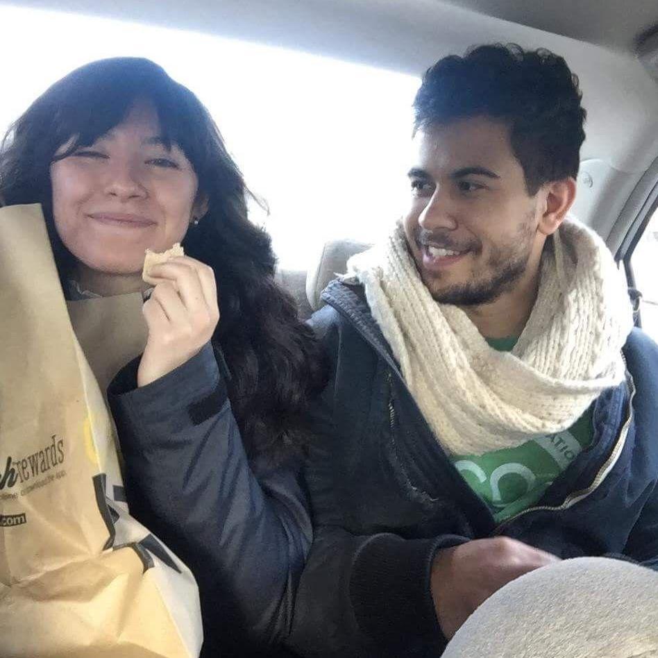 One of the first pictures of the two of us, a few months before our first date.