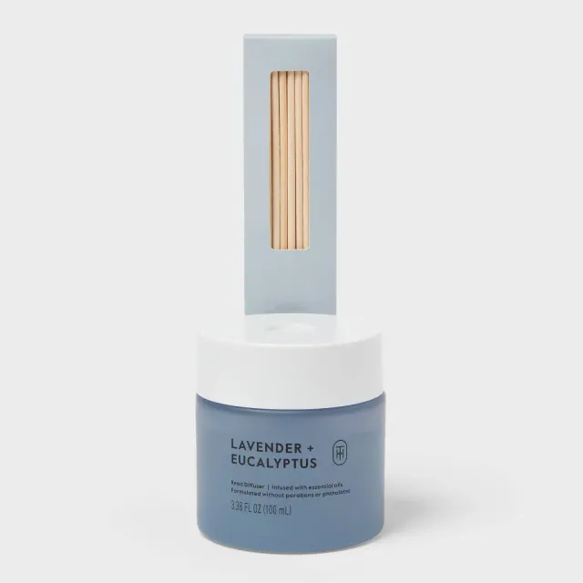 Glass Reed Diffuser Lavender and Eucalyptus 3.4 fl oz - Threshold™