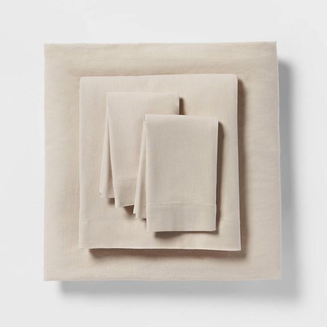 Linen Blend Sheet Set (Full)Natural - Threshold™