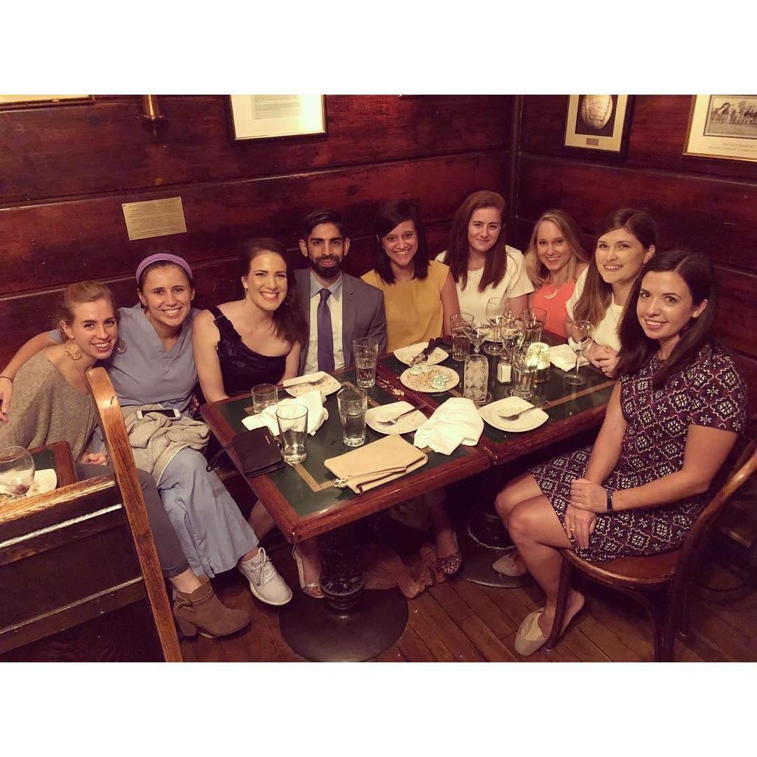 Kush planned Ana a surprise birthday at her favorite restaurant (Martin's Tavern in Georgetown) with all her girlfriends!