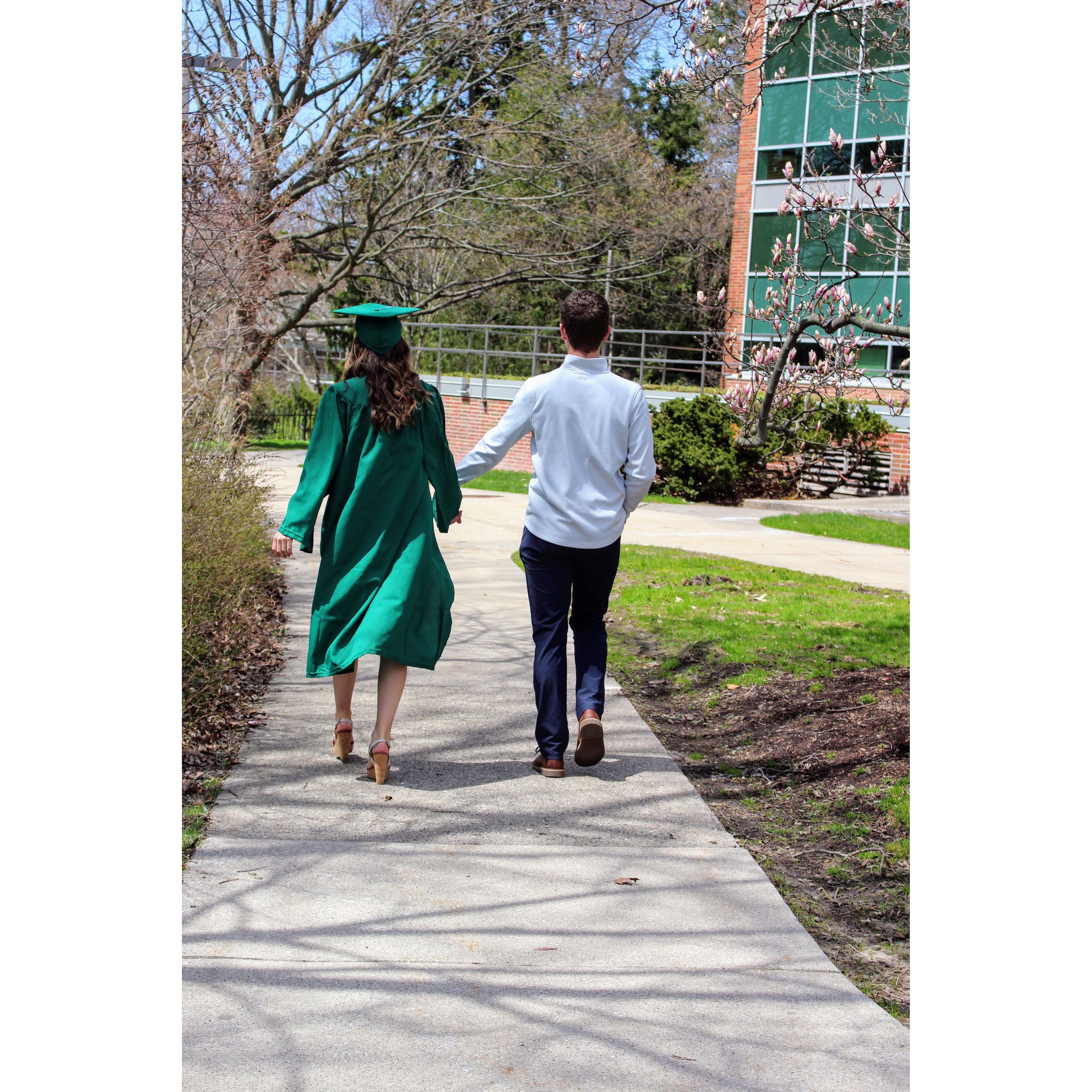 Celebrating Emily’s Covid graduation from Michigan State University!