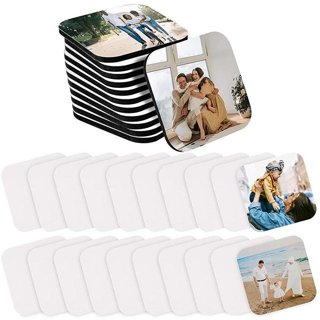 Sublimation Blank Refrigerator Magnets for Kitchen Office Calendar Decorative Square Fridge Magnet Popular Home Wall Decor DIY Decorative Magnets (32)