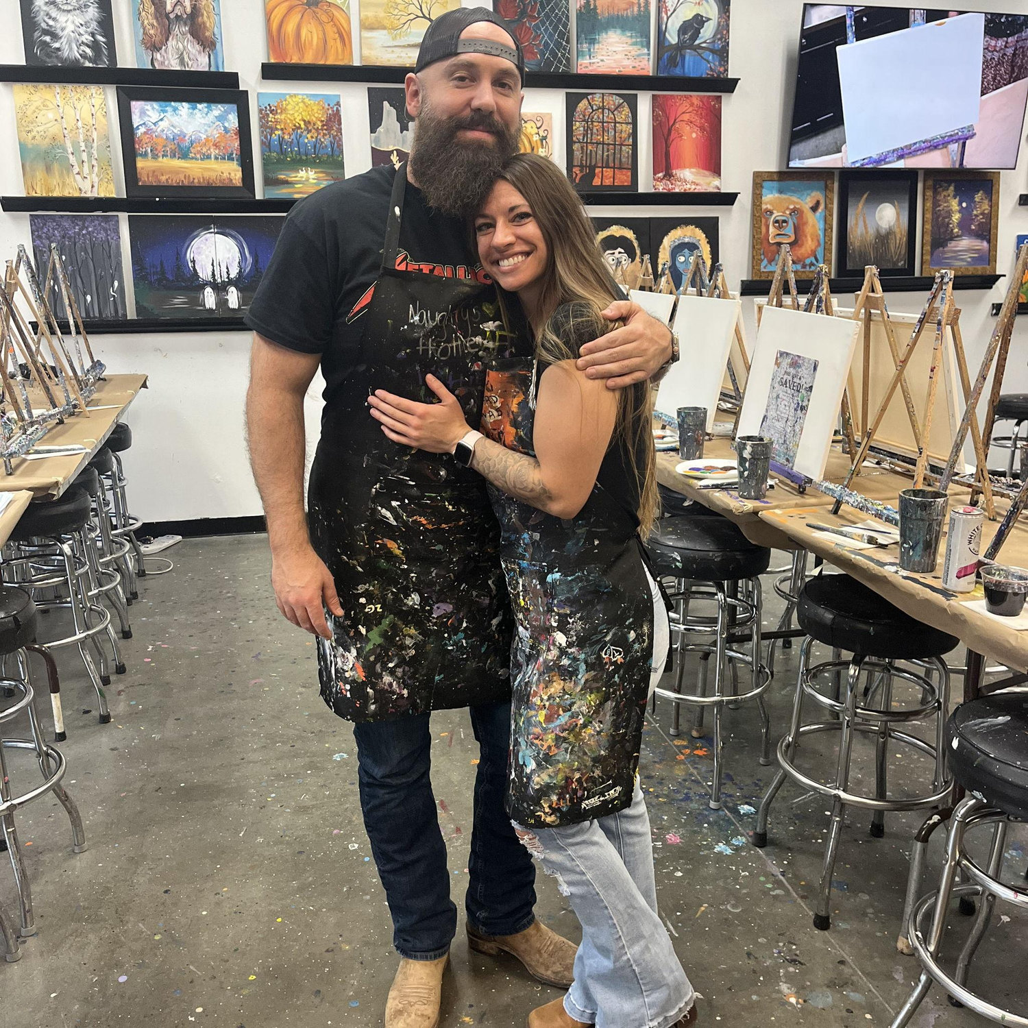 Paint & sip date night