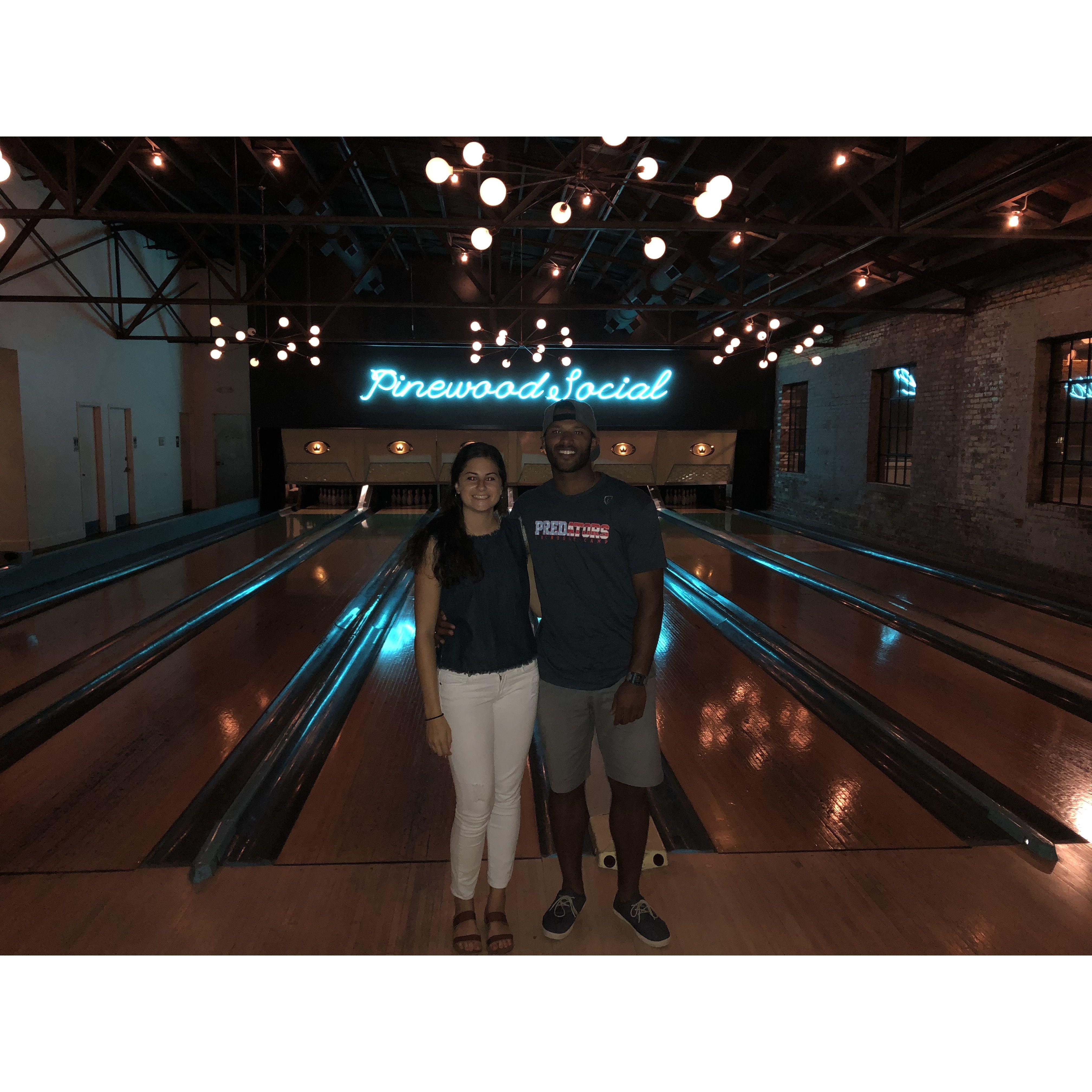 Garrett visiting Allie in Nashville right after they started dating. He even extended his trip!