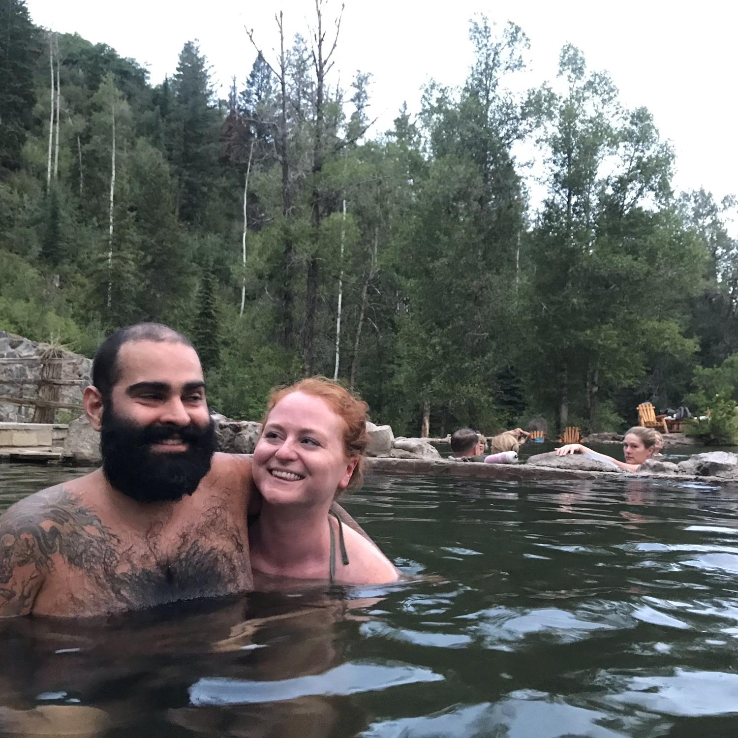 Strawberry hot springs in Colorado