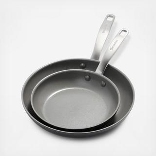 Chatham Hard Anodized 2-Piece Ceramic Non-Stick Open Frypan Set