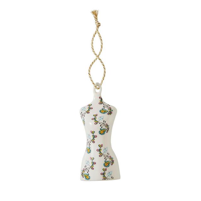 Spode Kit Kemp for Spode Psycho Sprig Blue Mannequin Ornament