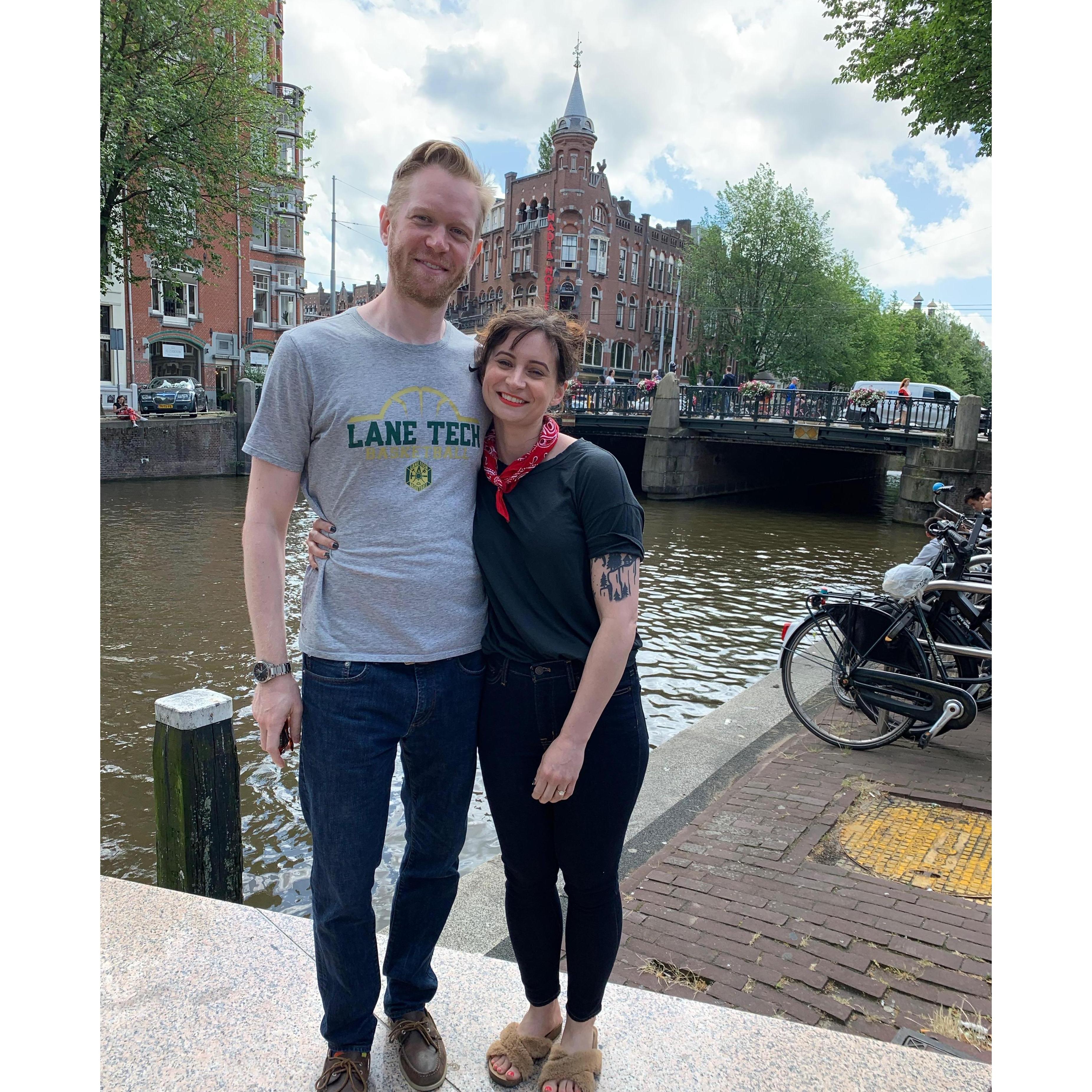 Post math tour in Amsterdam!